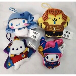 McDonald's Happy Meal Toys Bundle Yu-Gi-Oh x Hello Kitty Plush 4